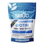 Biotin by SMUG Supplements - 120 Tablets - 10000mcg Vitamin B7 - Made in Britain