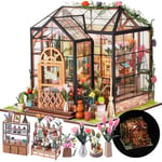 CRIOLPO Maison De Poupée 3D Modèle De Bricolage avec des Lumières Miniature en Bois Kits, Cadeau d'anniversaire pour Adulte Femme Fille -14 15 16 17 18 Ans