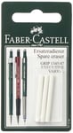 Faber-Castell Zapasowe gumki do olówków automatycznych Grip 3 sztuki Pack of 3 f