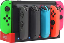 Chargeur Compatible Avec Nintendo Switch Pour Joycon, Base De Station De Charge Dock Pour Switch Avec Indicateur De Charge