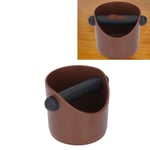 (Brown)Coffee Grind Trash Bin Compact Lightweight Reduce Noise Rubber Non Slip