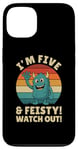 Coque pour iPhone 13 Five and Feisty Monster Birthday Graphic for Kids