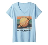 Womens Honoring Our Lost Planet Pluto Never Forget 1930 2006 V-Neck T-Shirt