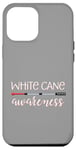 Coque pour iPhone 13 Pro Max White Cane Awareness TVI O and M Mobility Month Homme Femme