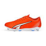 PUMA Homme Play MxSG Chaussure de Football, Ultra Orange White-Blue Glimmer, 40 EU