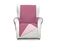 Martina Home Milano Couvre-Fauteuil 1 Place Aubergine/Rose Saumon