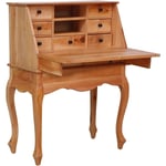 Hommoo - Bureau secrétaire 78x42x103 cm Bois d'acajou massif - The Living Store - Brun