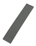 WENKO Tapis d'égouttage à Vaisselle Slim | Tapis étroit en Caoutchouc à Picots pour sécher Vaisselle et Verres | Tapis d'évier en Plastique Haute qualité | Compatible Lave-Vaisselle | 8 x 42cm | Gris