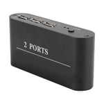 HDMI Switcher Pieni 2 sisääntulo 1 ulos 2 portti 4K jako USB-näppäimistölle / hiirelle / tulostimelle / videolle