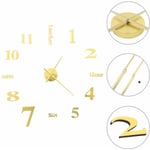 Décoshop26 - Horloge murale 3D Design moderne 100 cm xxl Doré