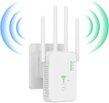 Répéteur Wi-Fi,prolongateur Wi-Fi 1200 Mbps et point d'accès sans fil pour étendre la couverture des ports réseau,amplificateur WiFi prend en charge le réseau 2,4 GHz & 5 GHz et le mode.[Y429]