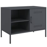 Meuble TV anthracite 68x39x50,5 cm acier - Prolenta Premium