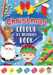 6 X Christmas Colour-By-Numbers Mini Colouring Books Kids Activity Party Favors