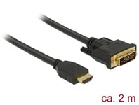 DELOCK – HDMI to DVI 24+1 cable bidirectional 2 m (85654)