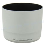 JJC Lens Hood Shade For Canon EF 70-300MM F/4-5.6L IS USM White Replaces ET-73B