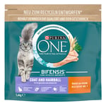 PURINA ONE Coat & Hairball - Økonomipakke: 6 x 1,4 kg