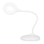 Skrivbordslampa ring LED snake vit