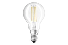 OSRAM LED STAR - LED-glödlampa med filament - form: P40 - klar finish - E14 - 4 W - svalt dagsljus - 6500 K