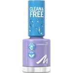 Manhattan Make-up Nails Clean & Free Nail Lacquer 153 Lavender Light 8 ml