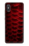 Red Arowana Fish Scale Case Cover For Xiaomi Mi 8 Pro, Mi 8 Explorer