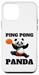 Coque pour iPhone 12 mini Ping Pong Panda Ours Joueur de Tennis de Table Cadeau Homme Femme Enfant