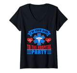 Womens Im your Ride to the Hospital Party Paramedic V-Neck T-Shirt