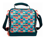 BUILT - Sac à Lunch / Repas Isoterme au Design The Retro - Polyester/PEVA - Sarcelle - 18,5 x 24 x 26 cm