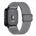 20mm/22mm band för Amazfit Gts 4//2/2e/3/gts2 Mini/gtr 4/3/ pro/gtr2/47mm/stratos Nylon Elastiskt watch Amazfit bipsband 20mm Cool gray