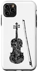 Coque pour iPhone 11 Pro Max Violon et Archet (Noir Ancien) Violoniste