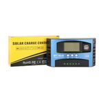 Contrôleur de charge solaire 100 a, régulateur de panneau solaire usb 12 v 24 v, régulateur de batterie intelligent avec écran lcd (100 a)