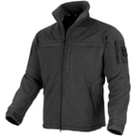 Mil-tec Elite Fleece Hextac Jacket Mens Military Security Tactical Cadet Black