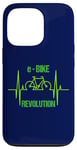 iPhone 13 Pro eBike Revolution Bicycle Electric Heartbeat Funny EKG Pulse Case