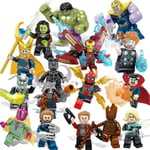 16 st Marvel The Avengers Byggklossar Superhjälte Minifigurer Leksaker Gåvor