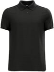 ODLO Men's Ascent Polo Shirt with Natural Fibres Hiking Shirt Black