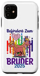 Coque pour iPhone 11 Befördert Zum Bruder 2025 Chevaux Cheval