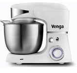 White Stand Mixer 1000w 5litre Cake Mixer Balloon Whisk Flat Beater VENGA