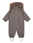 En Fant Snowsuit Aop Khaki Green