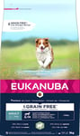 Eukanuba Grain Free Chien Adulte Petite Moyenne Races Agneau 3 kg