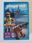 PLAYMOBIL Chevalier du lion garde du château avec canon réf 4870 dès 4 ans