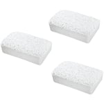 Lot de 3 recharges de 1kg pour déshumidificateur WENKO, Recharge absorbeur humidité, Jusqu’à 80m3, 3x1000 g, Chlorure de calcium, 16,5x4x11,5 cm,