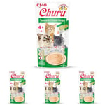 INABA Churu Sticks - Friandises pour Chats à Nourrir à La Main - Délicieux, Savoureux Snacks pour Chats - Thon & Poulet (Lot de 4)