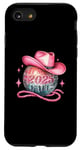 iPhone SE (2020) / 7 / 8 It's 2025 Y'all New Years Disco Ball With Pink Cowboy Hat Case