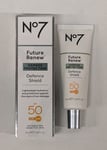 No7 Future Renew UV Defence Shield SPF 50 50ml 100% Genuine