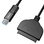 BENFEI Adaptateur USB vers SATA, 2-en-1 USB 3.0 / USB C vers SATA III adaptateur de disque dur, Compatible pour disque dur et SSD 2,5 pouces