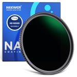 NEEWER Filtre ND1000 77mm, Haute définition/30 Couches Nano rêvetement/Ultra Fin/Cadre en Alliage d'Aluminium/Hydrofuge/Anti Rayures Filtre Densité Neutre