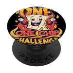 One Chip Challenge Flaming-Hot TortillaChip OneChipChallenge PopSockets Swappable PopGrip