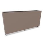 Rumsavdelare Plant Divider - 30 mm ljudabsorbent, Storlek Large, Färg 03 Light Brown, Hjul Svarta