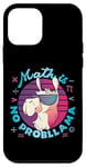 Coque pour iPhone 12 mini Math is No ProbLlama Jeu de mots amusant en forme de lama