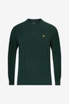 Lyle & Scott - Tröja Cable Crew Neck Jumper - Grön