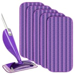 Cyslmuk - Lingettes Reutilisable pour Swiffer WetJet 6 Packs,Tampon à vadrouille réutilisable,Mop Pads en Microfibres pour Nettoyer et frotter Les